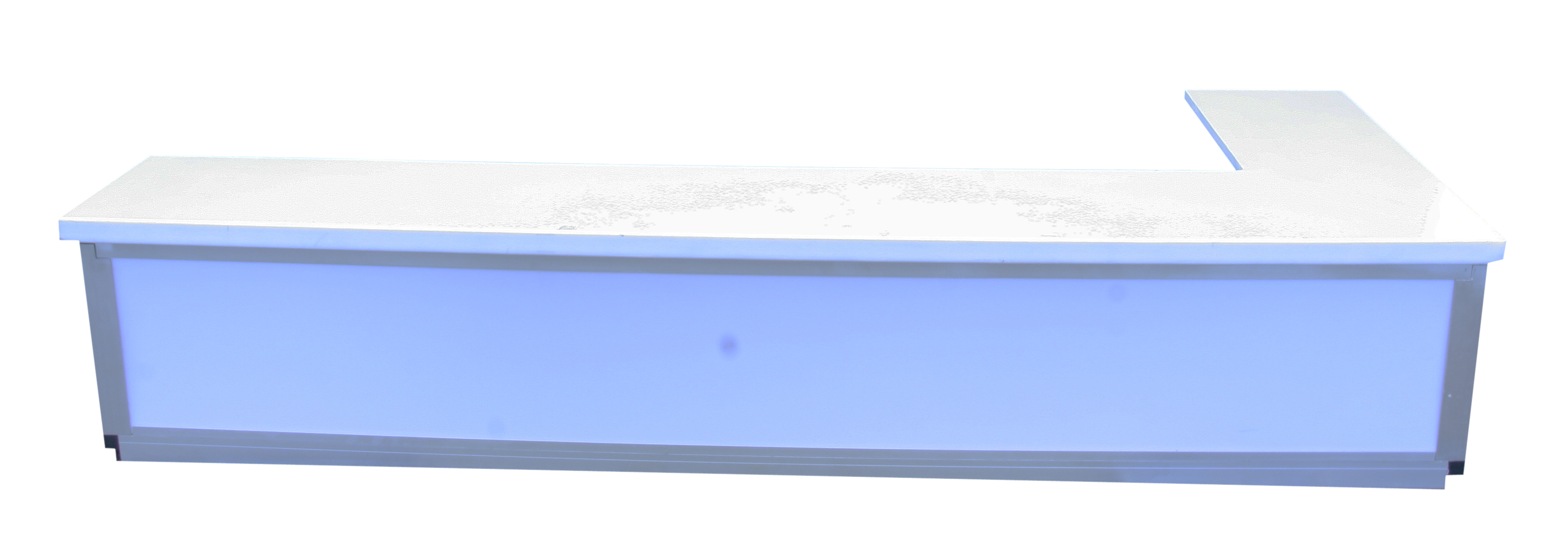 Aufsatz-Ecke (Li) für Acryltheke Mod. "Zoom-Bar" 40cm 